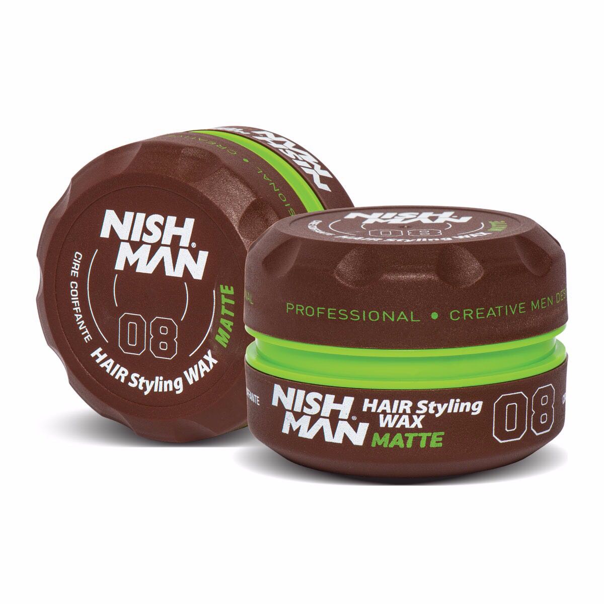 Nishman Hair Styling Strong Matte Wax 08