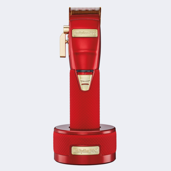BaByliss PRO RED FX Boost+ Limited Edition Clipper & Trimmer Set w/ Charging Base