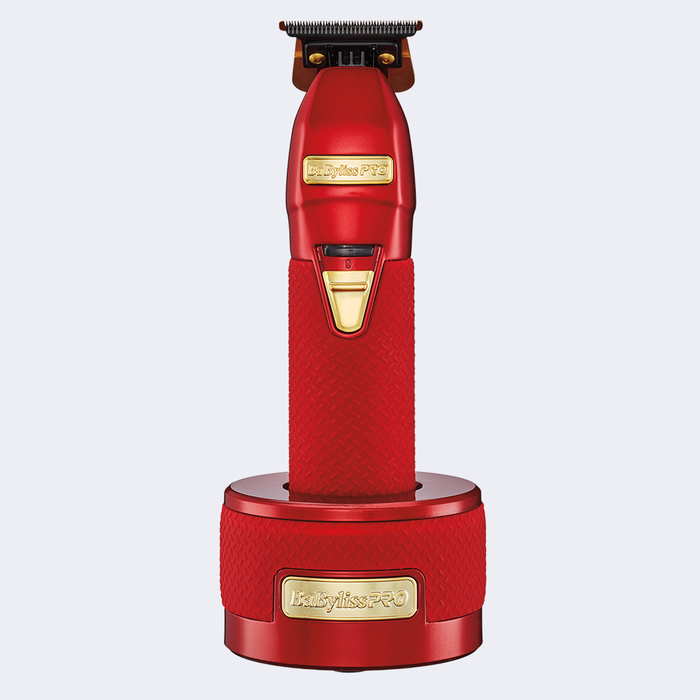 BaByliss PRO RED FX Boost+ Limited Edition Clipper & Trimmer Set w/ Charging Base