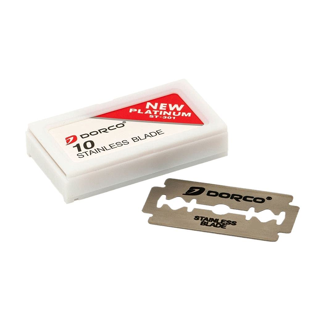 2 Dorco Platinum ST301 Double Edge Razor Blades 100 x 2