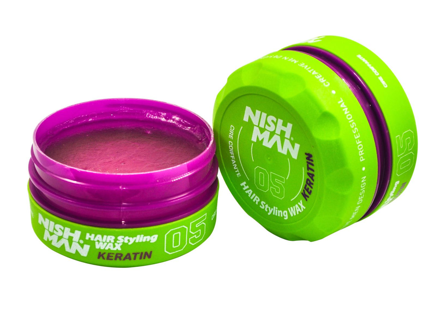 Nishman Hair Styling Keratin Green Wax 05
