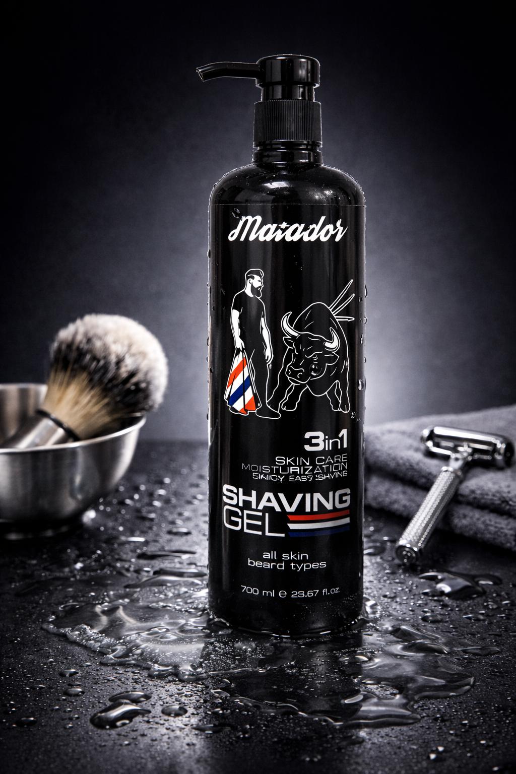 Matador Moisturizing Shaving Gel 700ml + 100 Derby Blades Pre-cut
