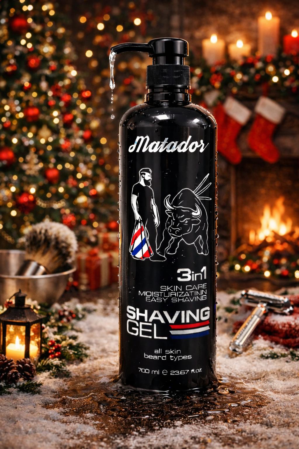 Matador Moisturizing Shaving Gel 700ml + 100 Derby Blades Pre-cut