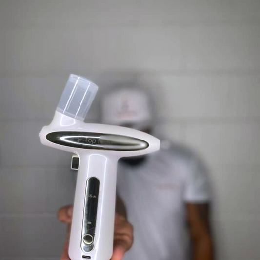 Pearl White Airbrush Gun – Professional Barber Precision Airbrush