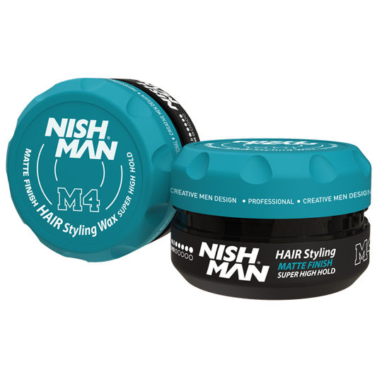 Nishman Matte Finish Hair Styling Super High Hold Wax 100ml M4