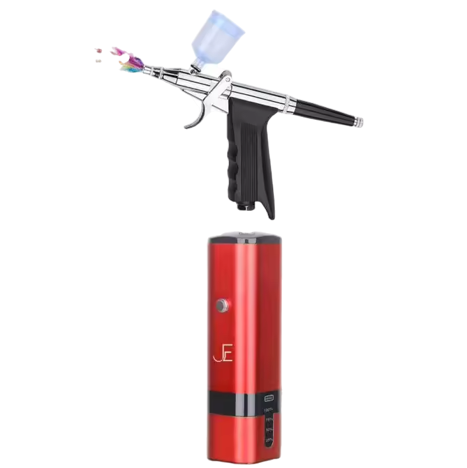 J.E-LINE Airbrush Barber Kit – Professional No-Clog Precision Combo