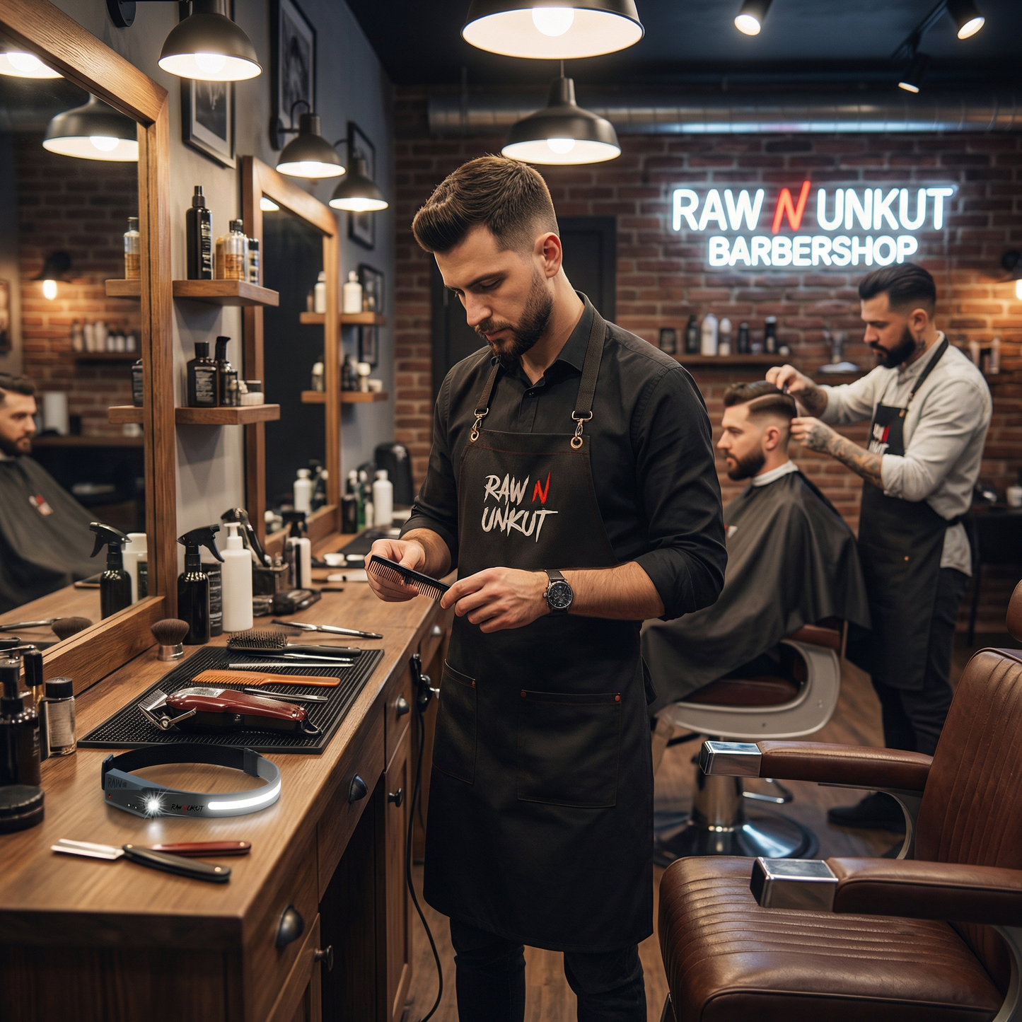 Barber LED Head Lamp for Precision Haircuts