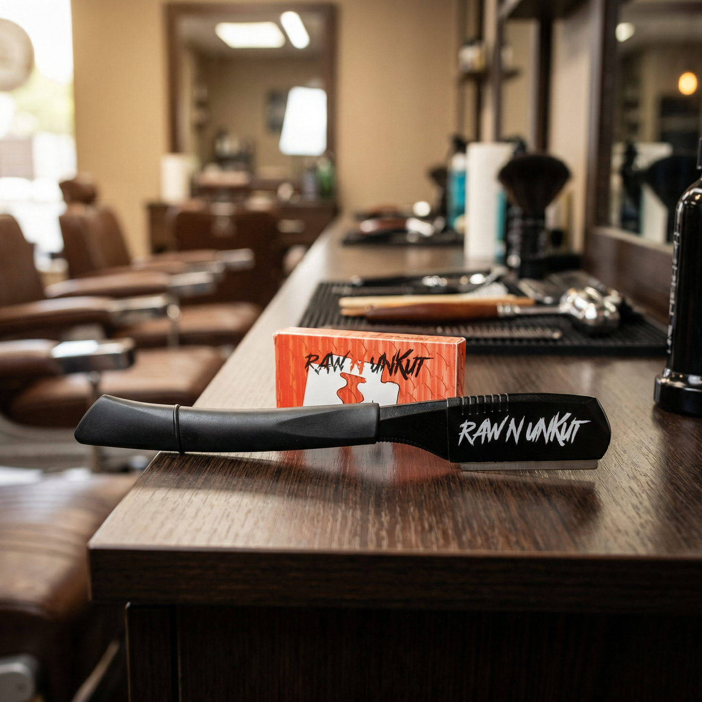 Raw N Unkut Razor Holder with 100-Blade Combo Pack