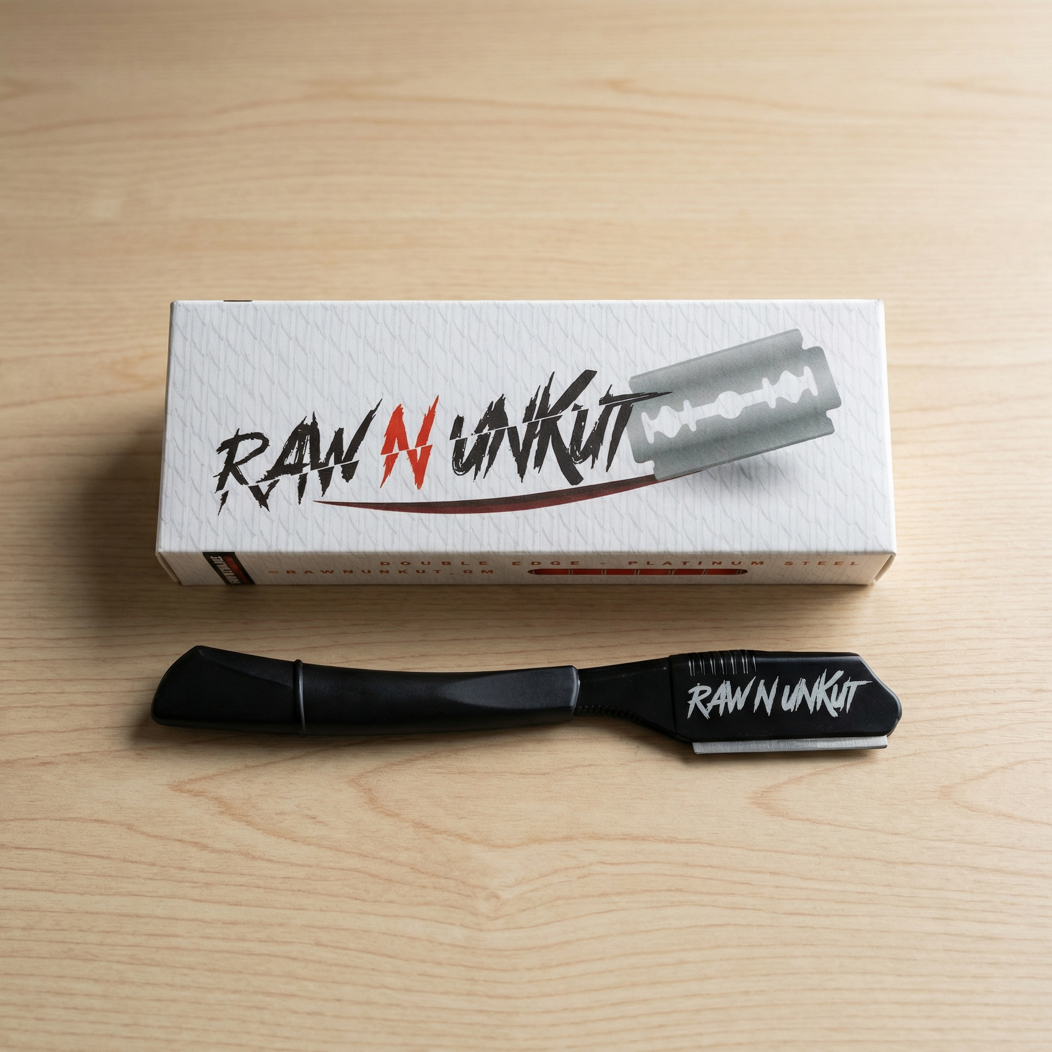 Raw N Unkut Razor Holder with 100-Blade Combo Pack – California Barber ...