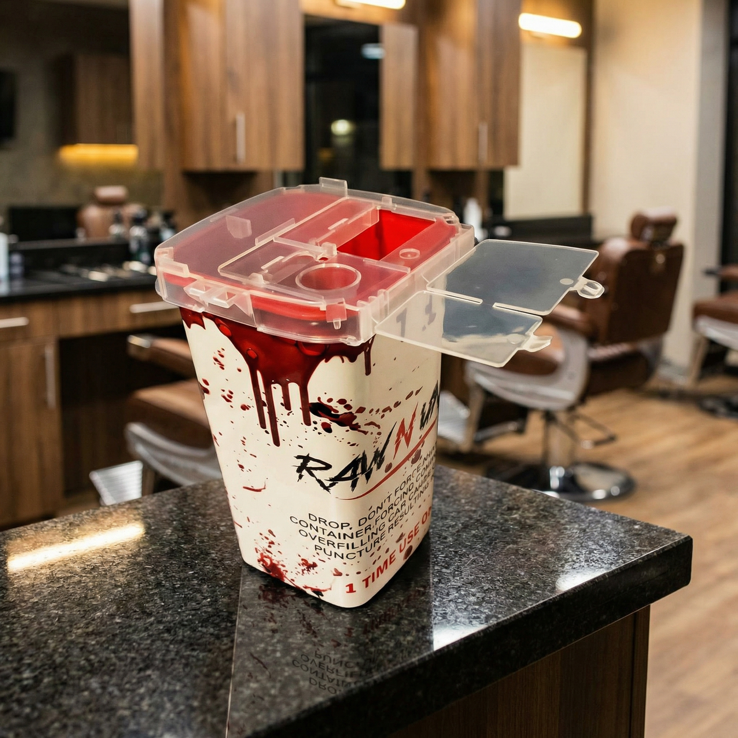 Raw N Unkut Barber Blade Container - Premium Storage Solution for Sharp Blades