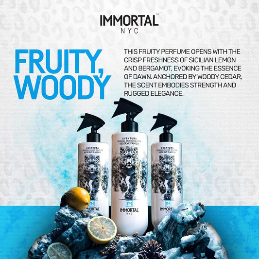 Immortal NYC Aventura Reserve After Shave Spray Body/Face Men's Cologne, 17 oz