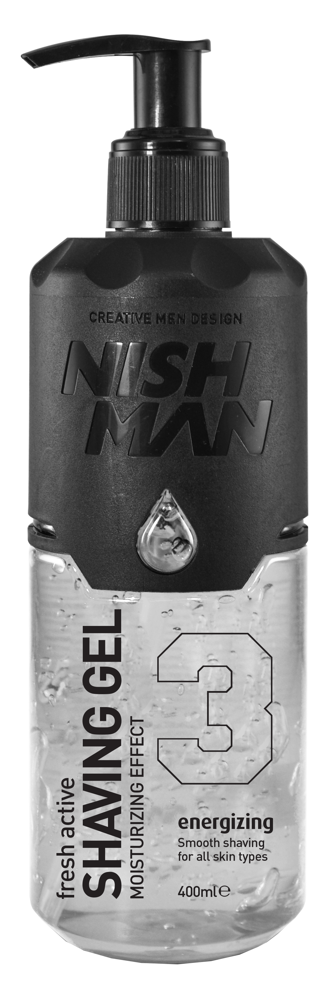 Nishman Fresh Active Shaving Gel #3 and #4- 400ml & 1000ml