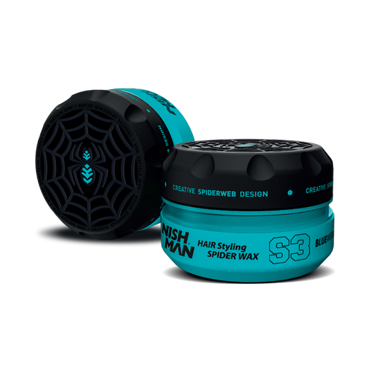 NISHMAN Spider Web Effect Hair Wax S3 BlueWeb