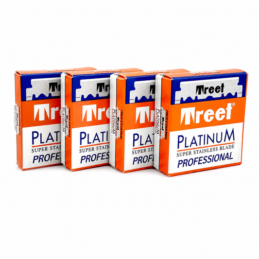 4 Treet Platinum Single Edge Razor Blades, 400 blades