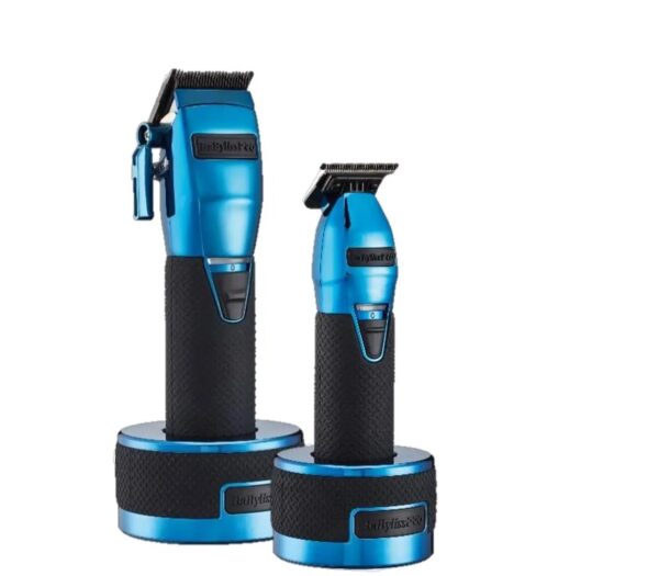 BaByliss PRO Blue FX Boost+ Limited Edition Clipper & Trimmer Set w/ Charging Base