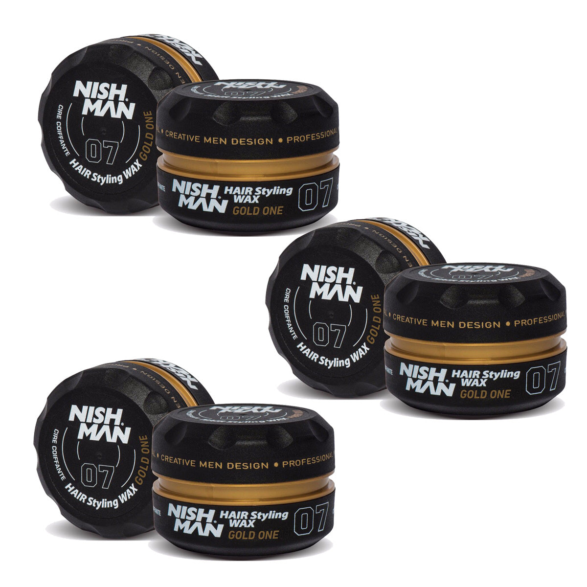 Nishman Hair Styling Wax Gold One 07